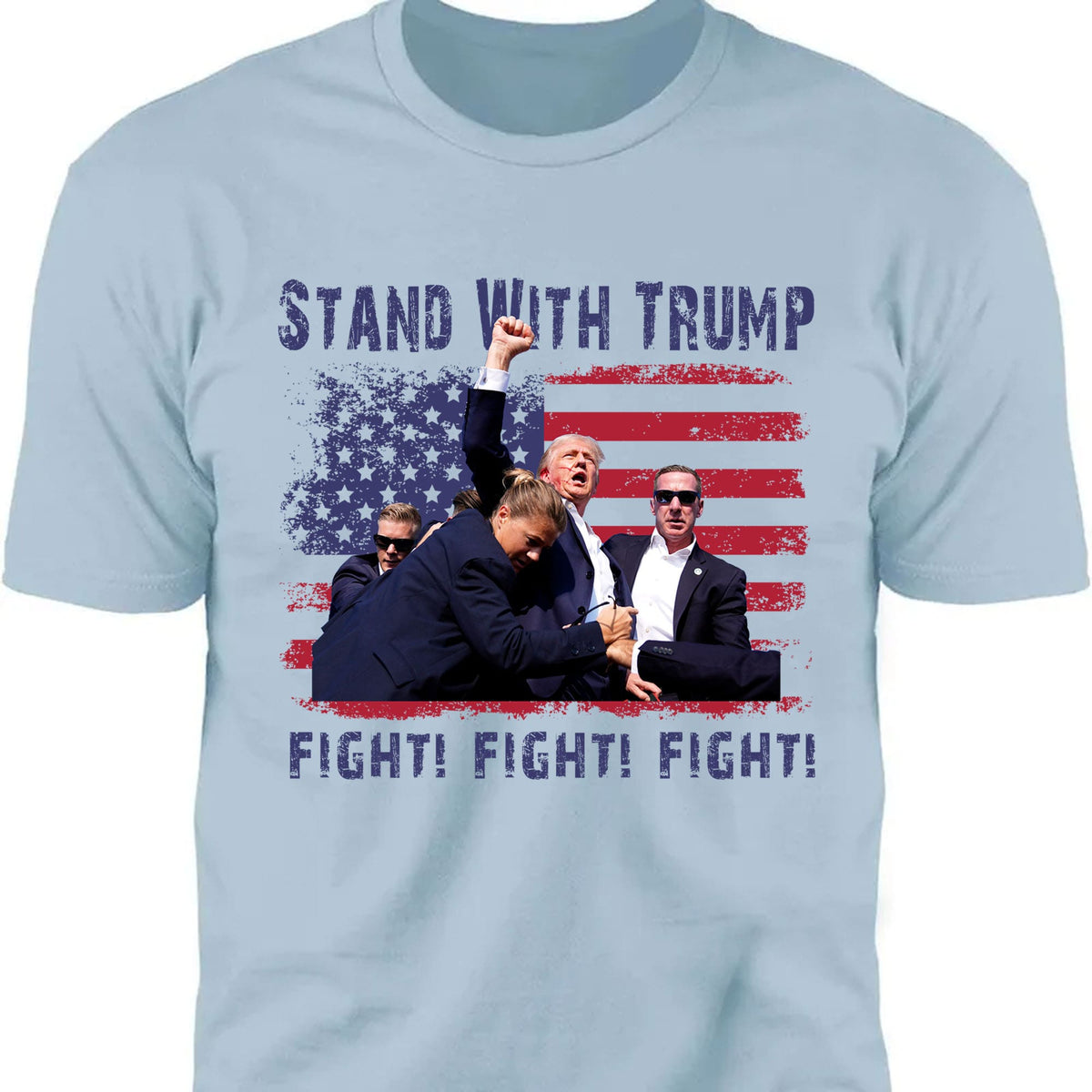 Stand With Trump | Trump Fight 2024 Shirt Pennsylvania Rally | Donald Trump Shirt Bright T1153 - GOP