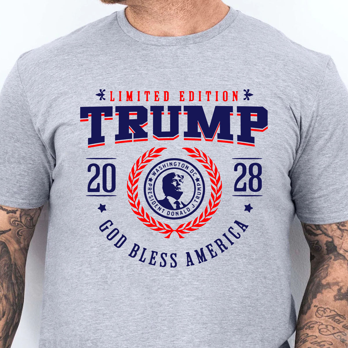 Trump 2028 Limited Edition Shirt | God Bless America T-Shirt | Patriotic Shirt | Independence Day Tee 682284