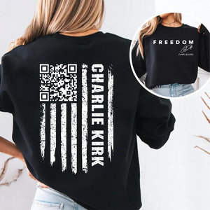 QR Code Charlie Kirk Shirt | Justice Charlie Kirk Memorial Front & Back Shirt 683130