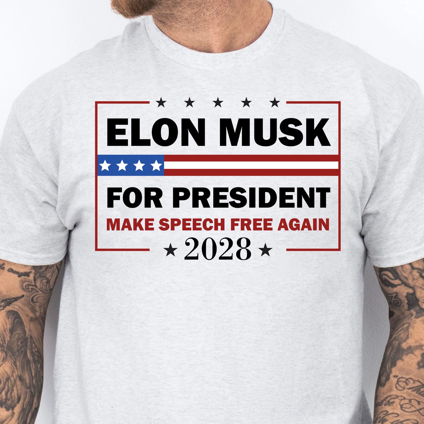 Elon Musk For President Shirt | New Anti Trump Anti MAGA Anti Democrat Shirt | Political Funny Satire USA T-Shirt for New Thinkers 682585