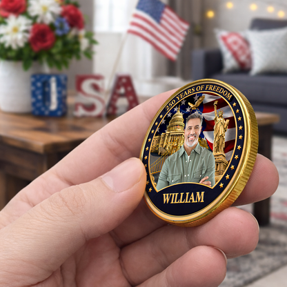 USA 250 Years Of Freedom Commemorative Coin | Patriotic Celebration 4th Of July Coin 684723