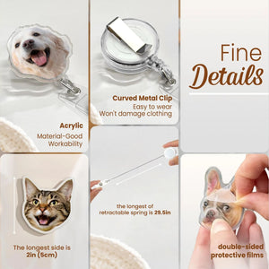 Custom Badge Reel Funny | Dog Badge Reel | Cat Badge Reel | Nurse Badge Reel | Retractable Badge Holder 683785