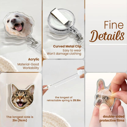 Custom Badge Reel Funny | Dog Badge Reel | Cat Badge Reel | Nurse Badge Reel | Retractable Badge Holder 683785