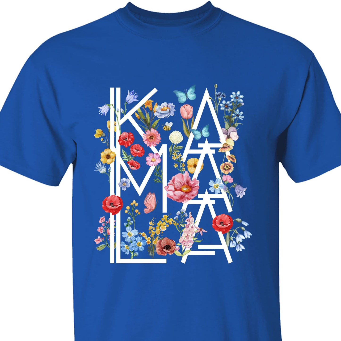 Florals Kamala Shirt | Kamala Harris 2024 Shirt | Democrat Shirt Dark T1512 - KH2