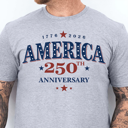 America 250 Years Of Freedom Bright Shirt | Retro America Graphic T-Shirt | Patriotic 4th Of July Tee 684896