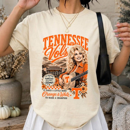 Retro Tennessee Vols Dolly Parton Memorial Shirt, Country Music Graphic Tee 686126 WFD