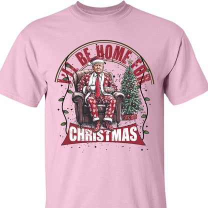 Trump I'll Be Home for Christmas Sweatshirt, Humorous Trump Christmas Sweatshirt, Trump Supporters 2024 Ugly Sweatshirt T1661 - GOP