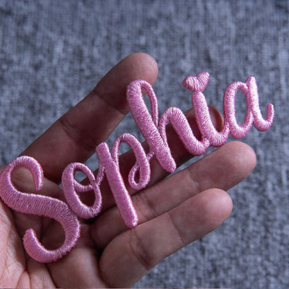 Custom Name Iron On Patch | Personalized Embroidered Name 3D Patches For Backpacks Hats Jackets 686233 WFD