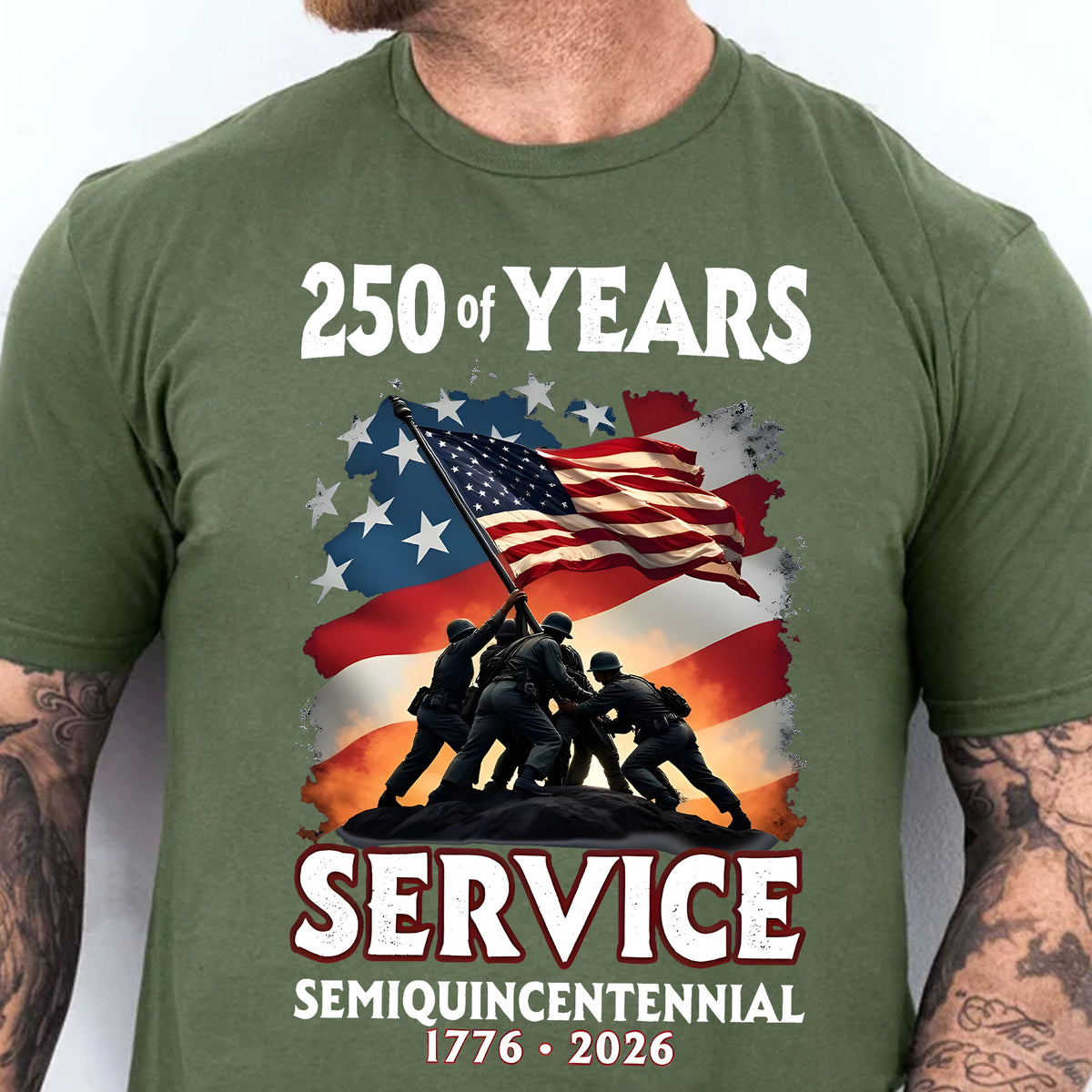 250 Years Of Service Semiquincentennial Shirt | Happy 250th Birthday USA | Patriotic 4th Of July Tee | America 250th Anniversary | Independence Day Shirt 682491