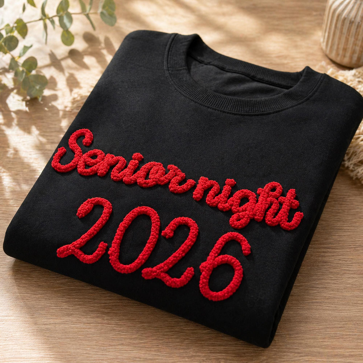 Custom Name Embroidered Dark Sweater - Personalized High School Football Tee 686100 WFD