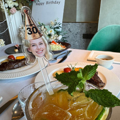 Custom Photo Drink Stirrers, Personalized Birthday Party Cocktail Stir Sticks, Gift For Bestie 685533 WFD