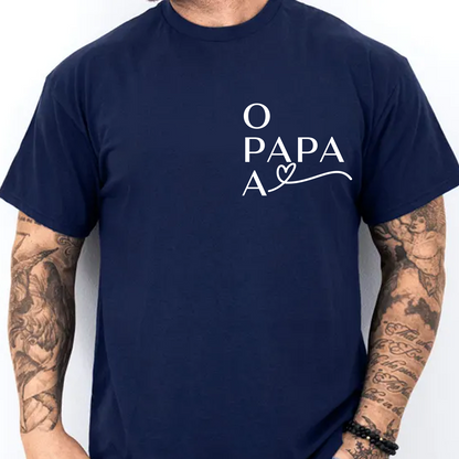 Personalized Papa Dark Shirt, Family Pocket T-Shirt, Father’s Day Gift, Birthday Gift For Men 684937
