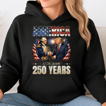 America 250 Years Anniversary Dark Shirt, Independence Day Tee, Patriotic 250th Semiquincentennial Shirt 685120