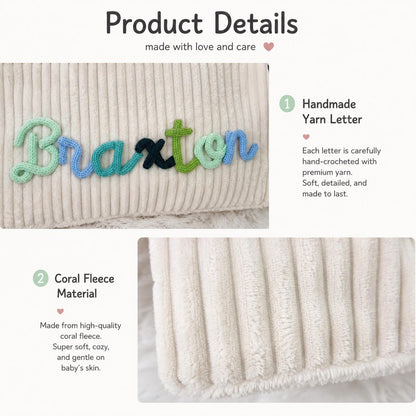 Personalized Baby Shower Basket, Custom Name Woven Nursery Storage Basket 685672