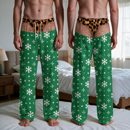 Funny Men Underwear Christmas Pajamas Pants, Personalized Cheeky Christmas Gift 686535 WFD