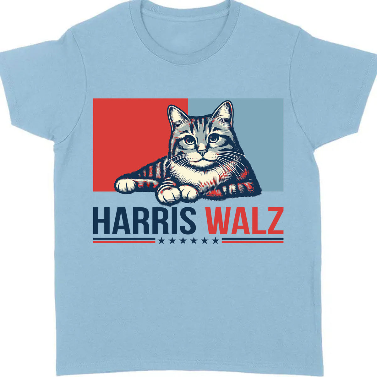 Harris Walz 2024 Cat Obviously Shirt | Kamala Harris 2024 Shirt | Democrat Shirt Bright C1420 - KH2