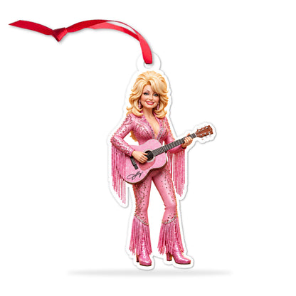 Dolly Parton Memorial Acrylic Ornament, Country Music Christmas Ornament, Dolly Fan Gift 686305