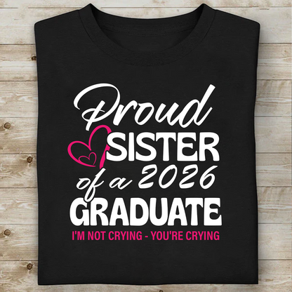 Proud Family Senior 2026 Personalized Custom Graduation Shirt T506V1