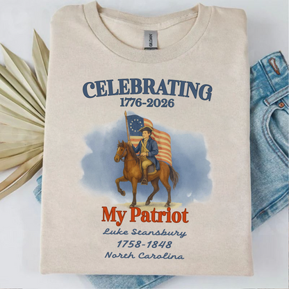 250 Years Of America 1776–2026 Bright Shirt | Personalized Patriot Descendant Gift | Patriotic Shirt 684567