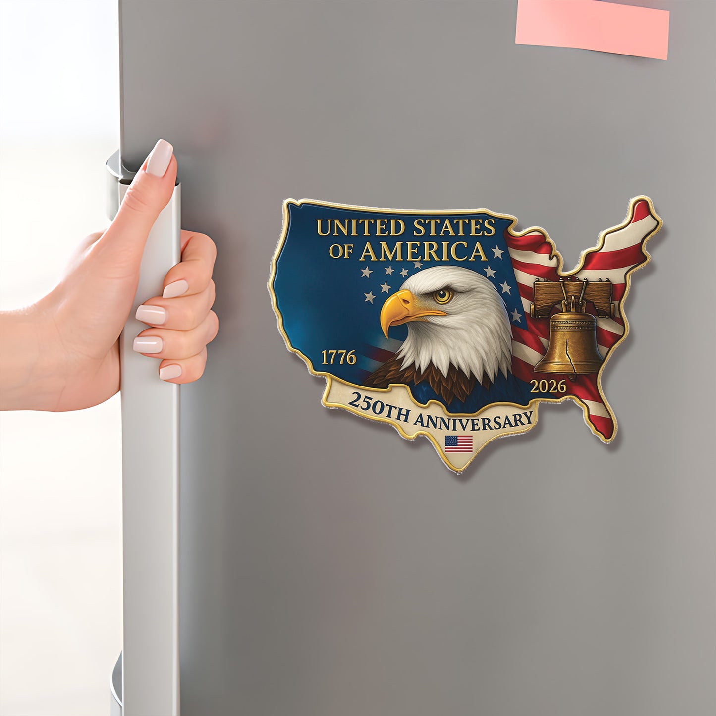 United States of America 250 Years Fridge Magnet, 250th Anniversary 1776–2026 Fridge Magnet 683127