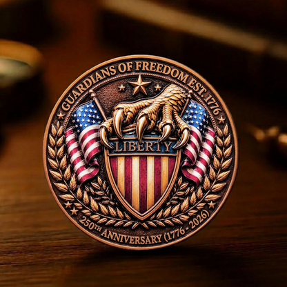 USA 250th Anniversary Coin, Patriotic 250 Years Of Freedom Eagle & Liberty Bell Coins 685810