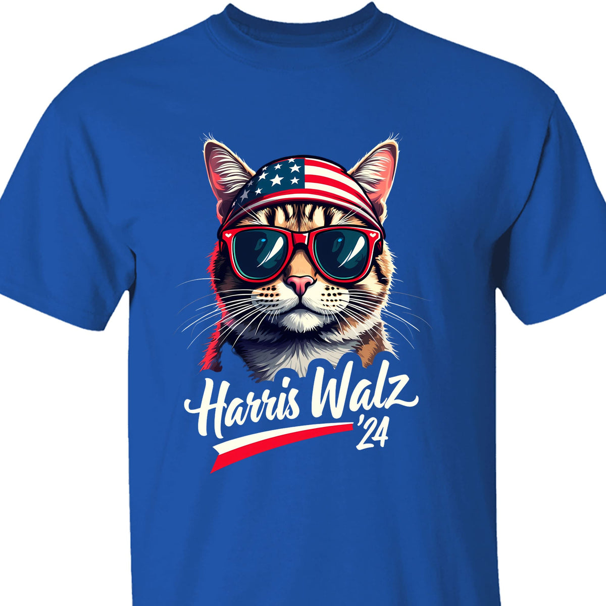 Cat Harris Walz 2024 Shirt | Kamala Harris 2024 Shirt | Democrat Shirt Dark T1400 - KH2
