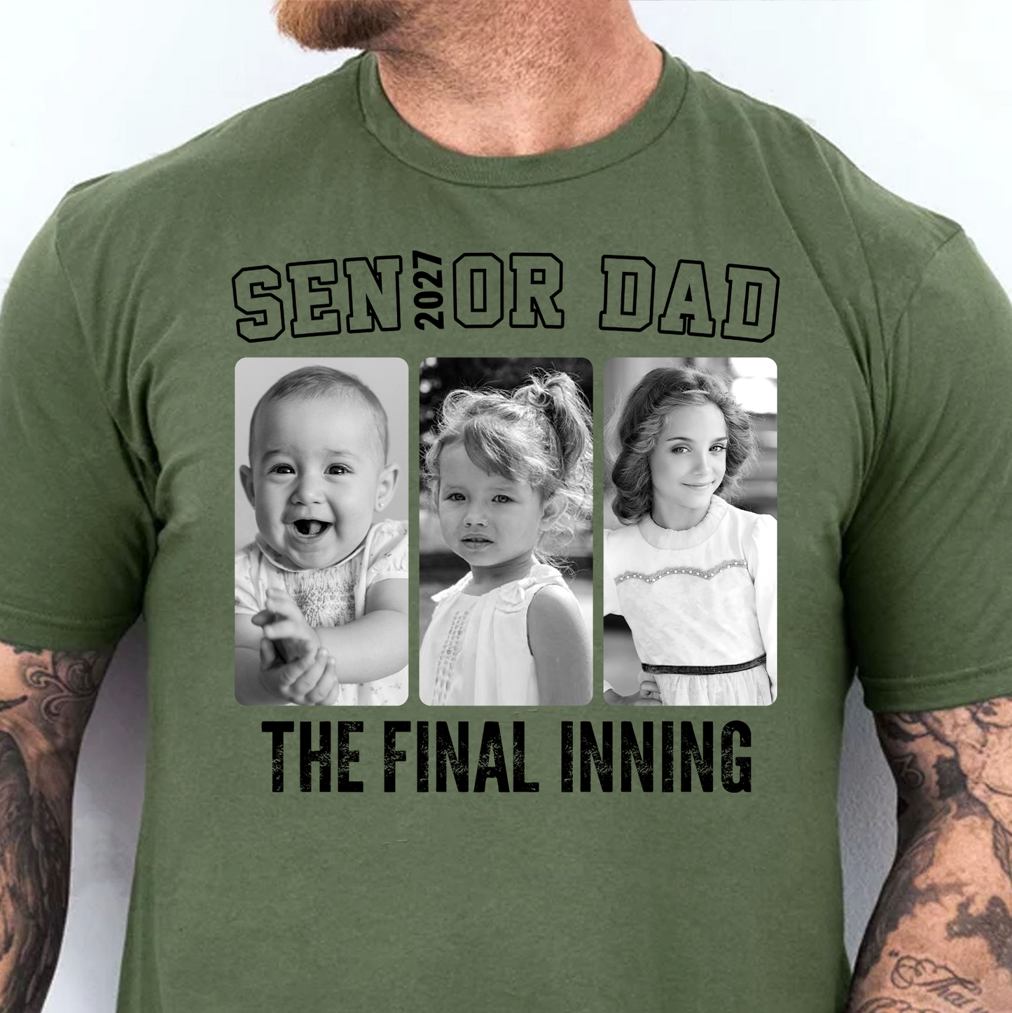 Custom Photo Senior Dad & Mom 2027 Shirt, Personalized Graduation Tee, Proud Senior Parents Gift 685800