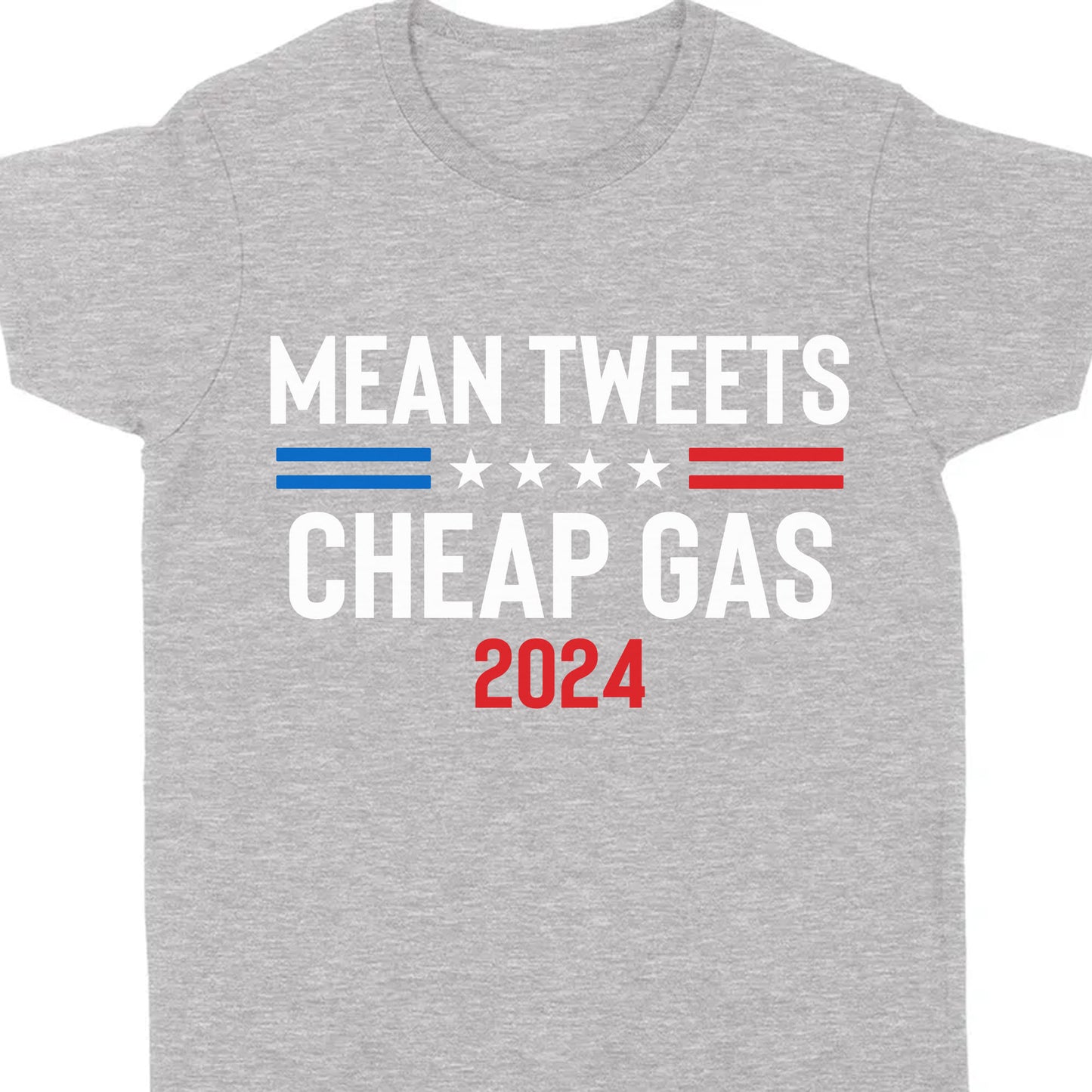 Mean Tweets Cheap Gas 2024 Unisex Shirt | Trump 2024 Shirt | Republican Shirt | Trump Supporters Shirt Dark C1091 - GOP