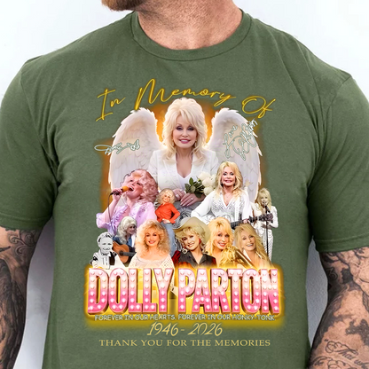 In Memory Of Dolly Parton Memorial Shirt - Retro Country Graphic Tee 686041