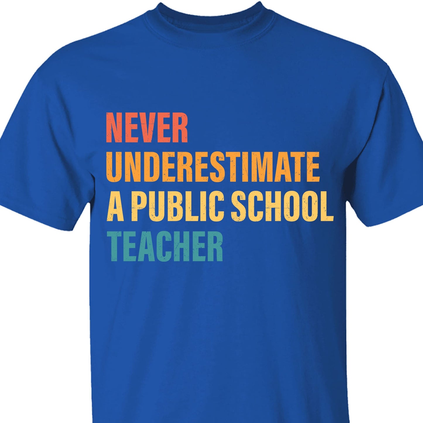 Never Underestimate A Public School Teacher Shirt | Kamala Harris 2024 Shirt | Democrat Shirt Dark T1542 - KH2