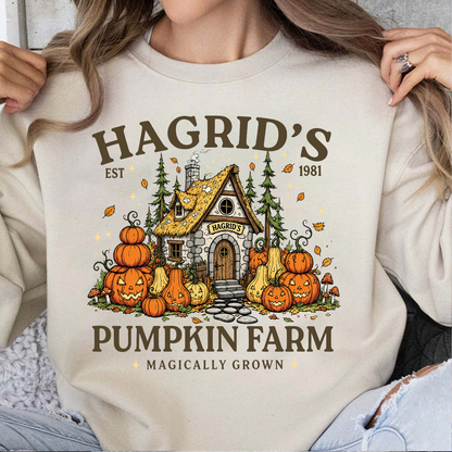 Hagrid's Pumpkin Patch Shirt, Wizard Halloween Tee, Pumpkin Farm Shirt, Spooky Season Gift 685840