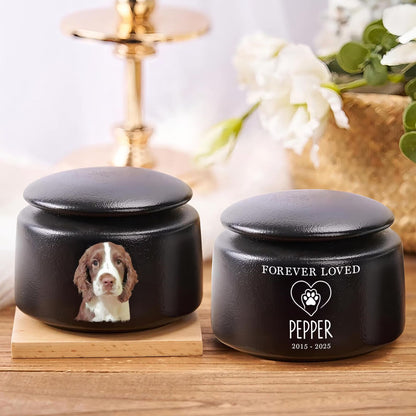Custom Dog Urn With Photo | Personalized Pet Urn | Custom Photo | Pet Memorial Gift 684813