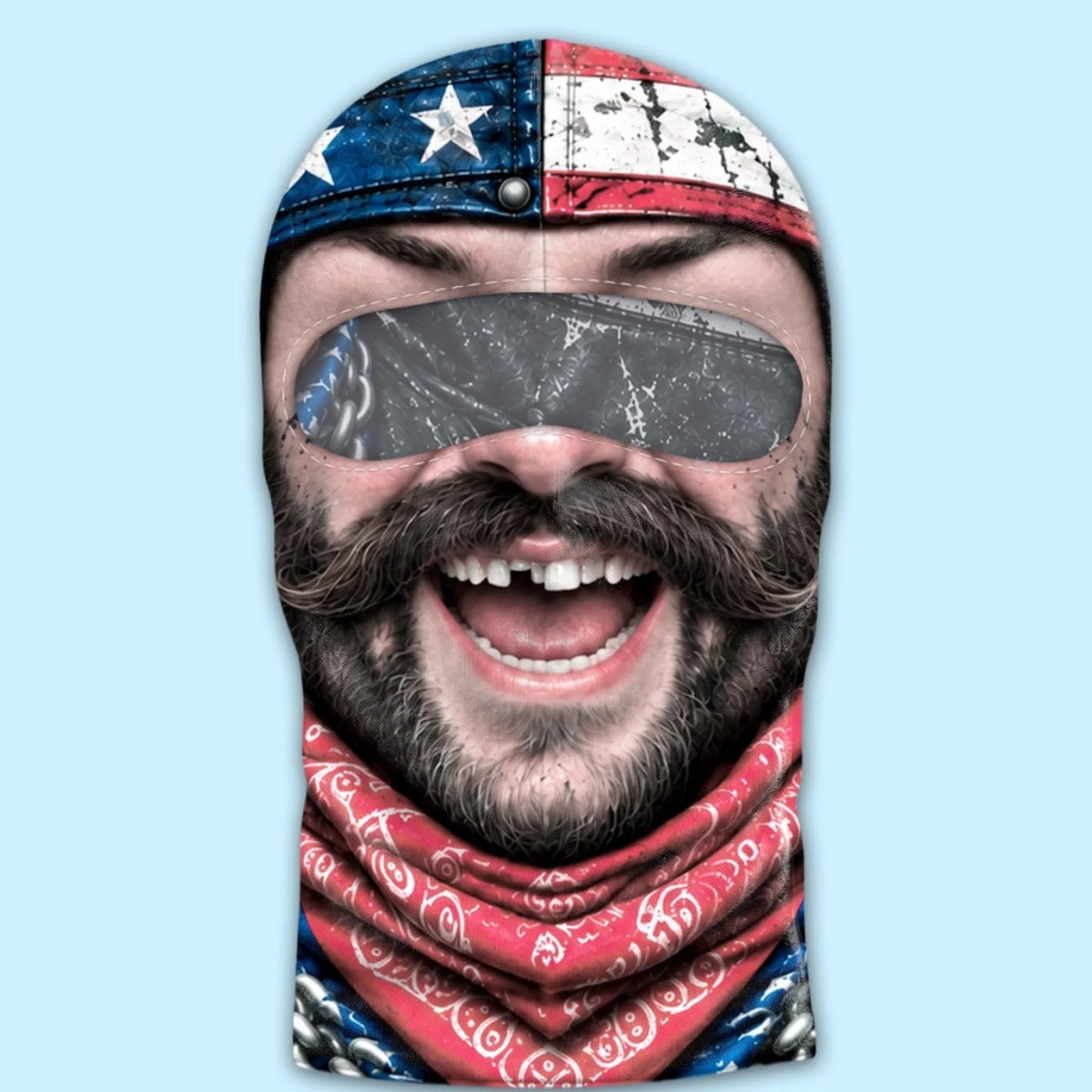 Personalized Funny Skull Biker Balaclava Ski Mask, Gag Gift For Biker 686584 WFD