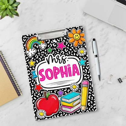 Custom Teacher Name Clipboard, Personalized Back To School Clipboard, Teacher Appreciation Gift 685377