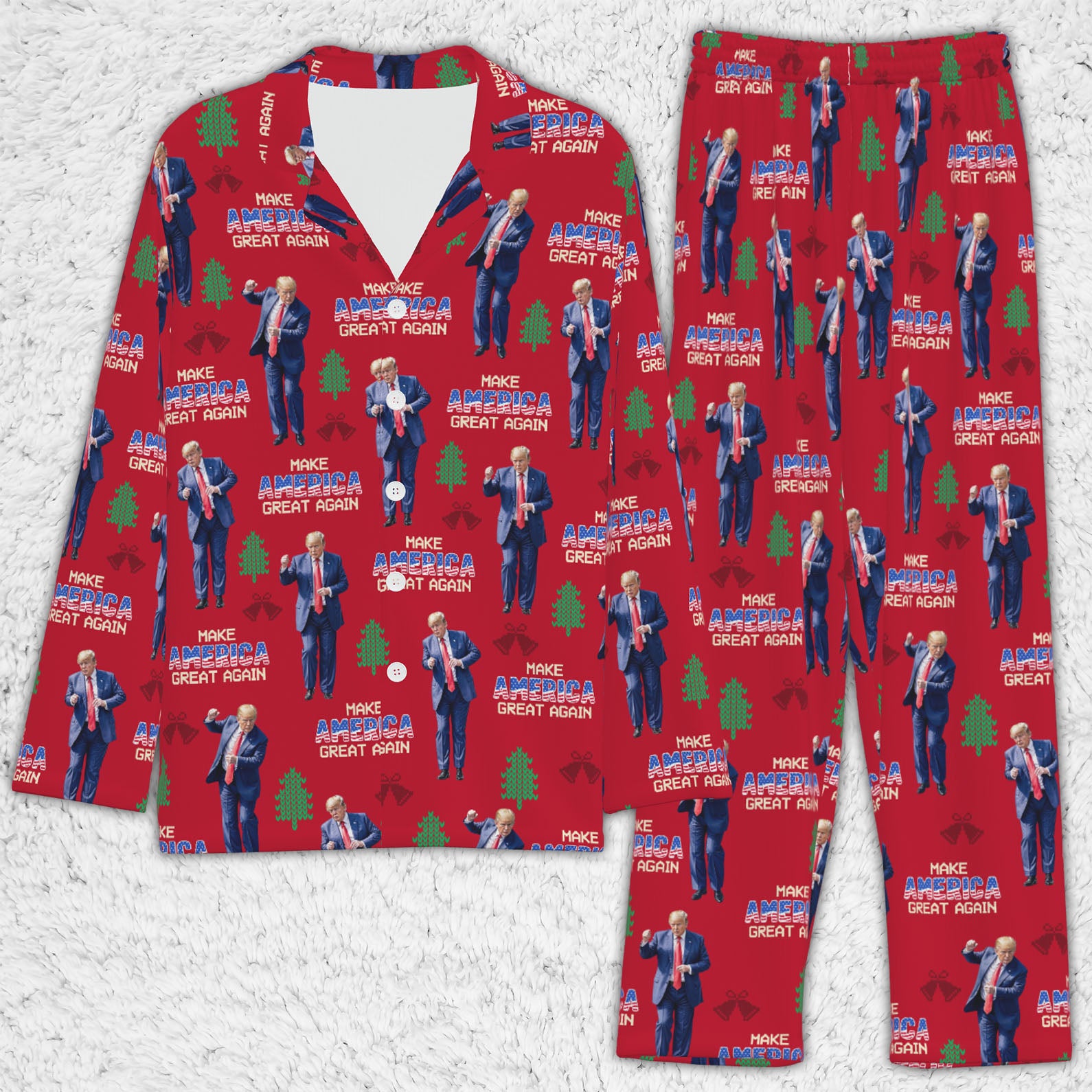 Make America Great Again Pajamas, Funny Trump Dancing Pajamas, Trump Won 2024 Pajamas M1742- GOP