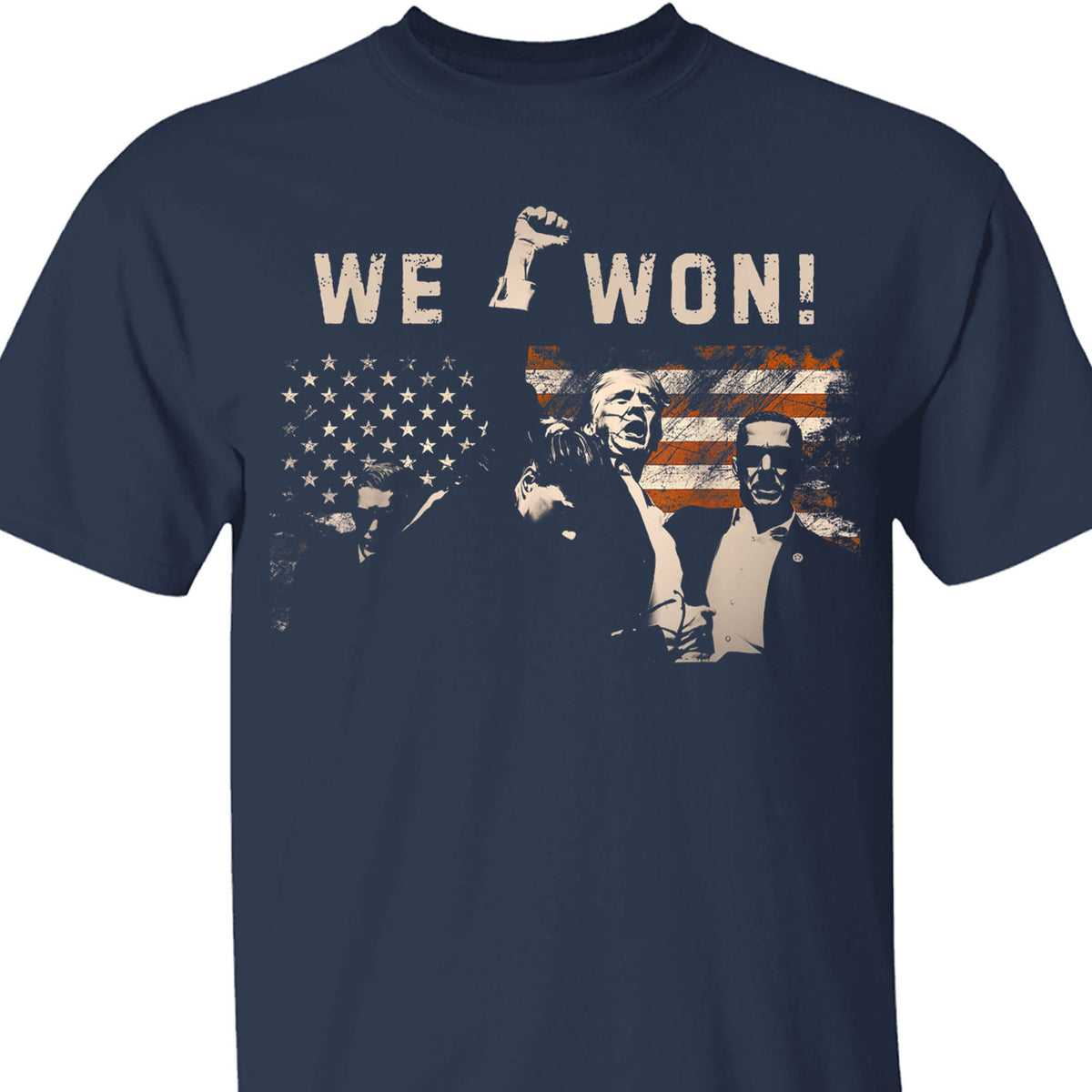 Trump We Won, Wins Inauguration 47 Shirt, US President 2025 Election Shirt Dark T1699 - GOP