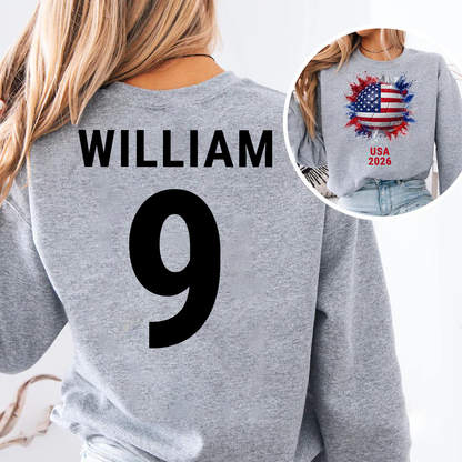 Custom Country Flags Front & Back Shirt | Personalized World Cup 2026 Shirt 684615