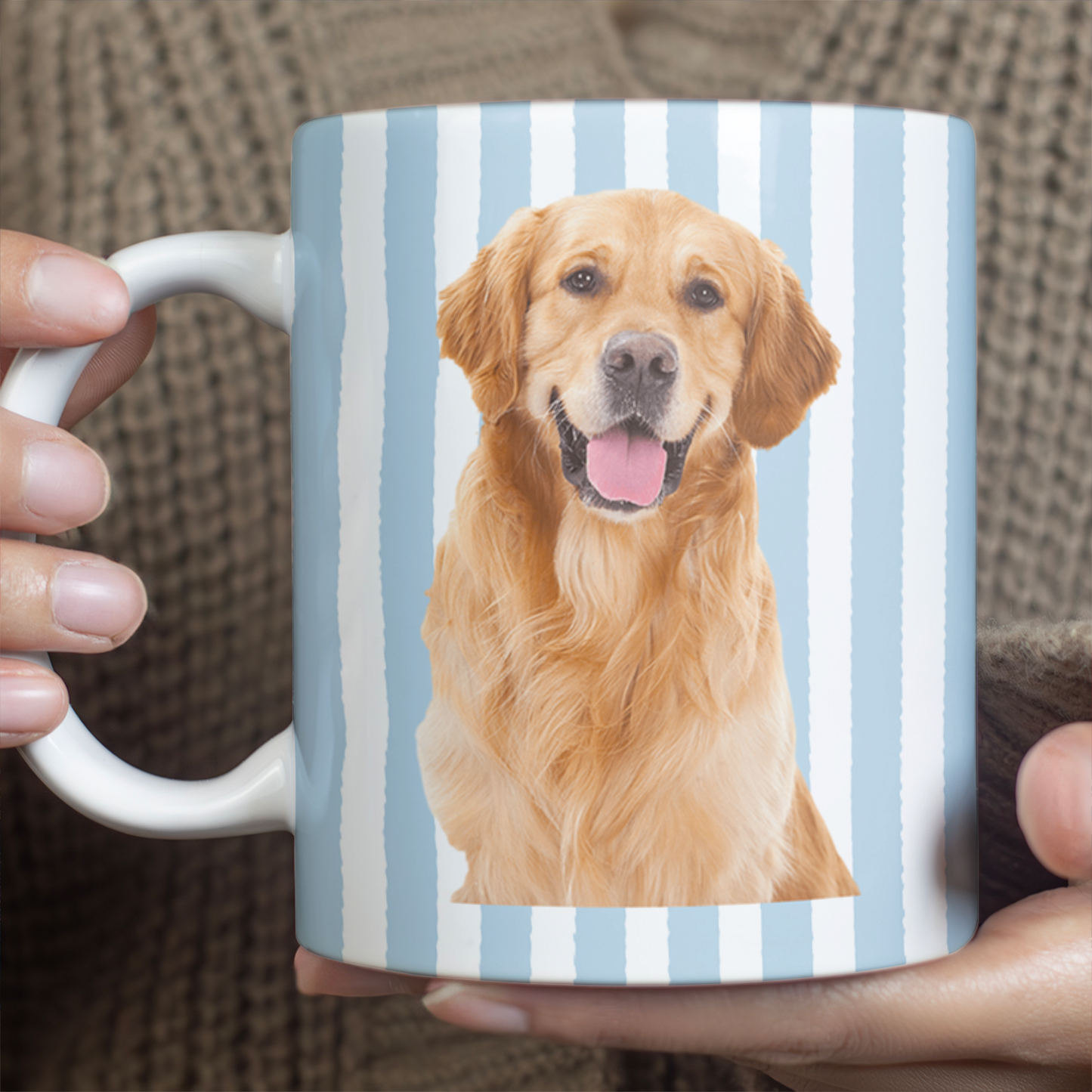 Custom Dog And Cat Photo Mug, Personalized White Mug Accent Mug For Pet Lover 684684