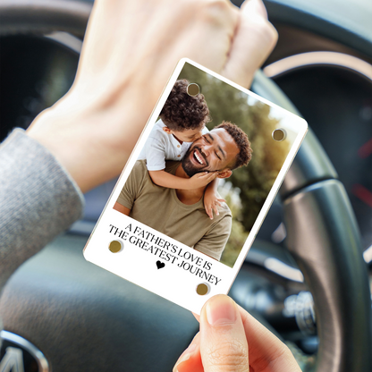 Custom Photo Car Visor Clip, Personalized Visor Clip Gift For Dad, Father’s Day Gift 684996
