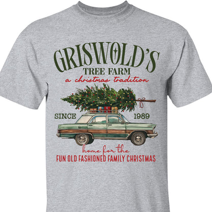 Griswold Christmas Tree Farm Shirt, Christmas Vacation Sweater, Retro Family Christmas Sweatshirt T1651