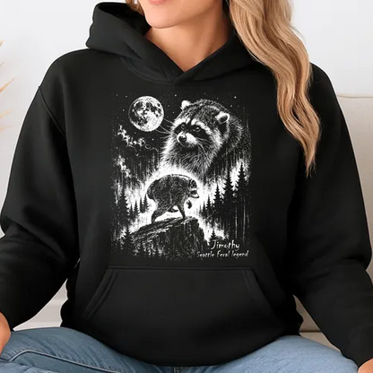 Vintage Jimothy Raccoon Seattle Feral Legend Dark Shirt, Funny Raccoon Tee 685682