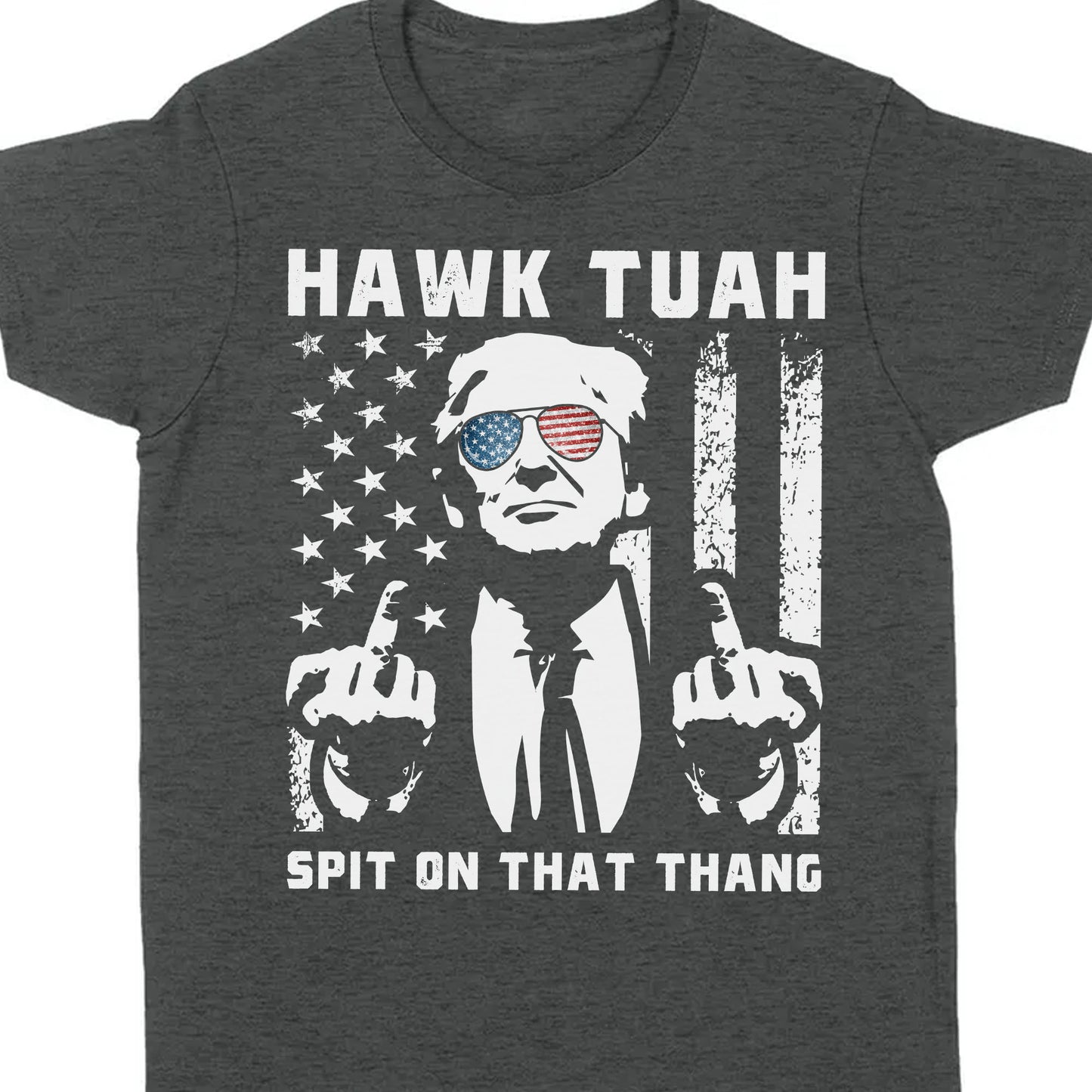 Hawk Tuah Spit On That Thang 2024 | Trump 2024 Shirt | Hawk Tuah Shirt | Trump Supporters Shirt Dark C1089 - GOP
