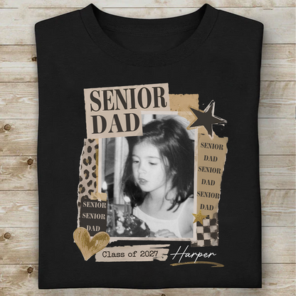 Custom Photo Senior Mom Dad 2027 Shirt, Personalized Class of 2027 Graduation Shirt, Proud Family Matching Tee 685722