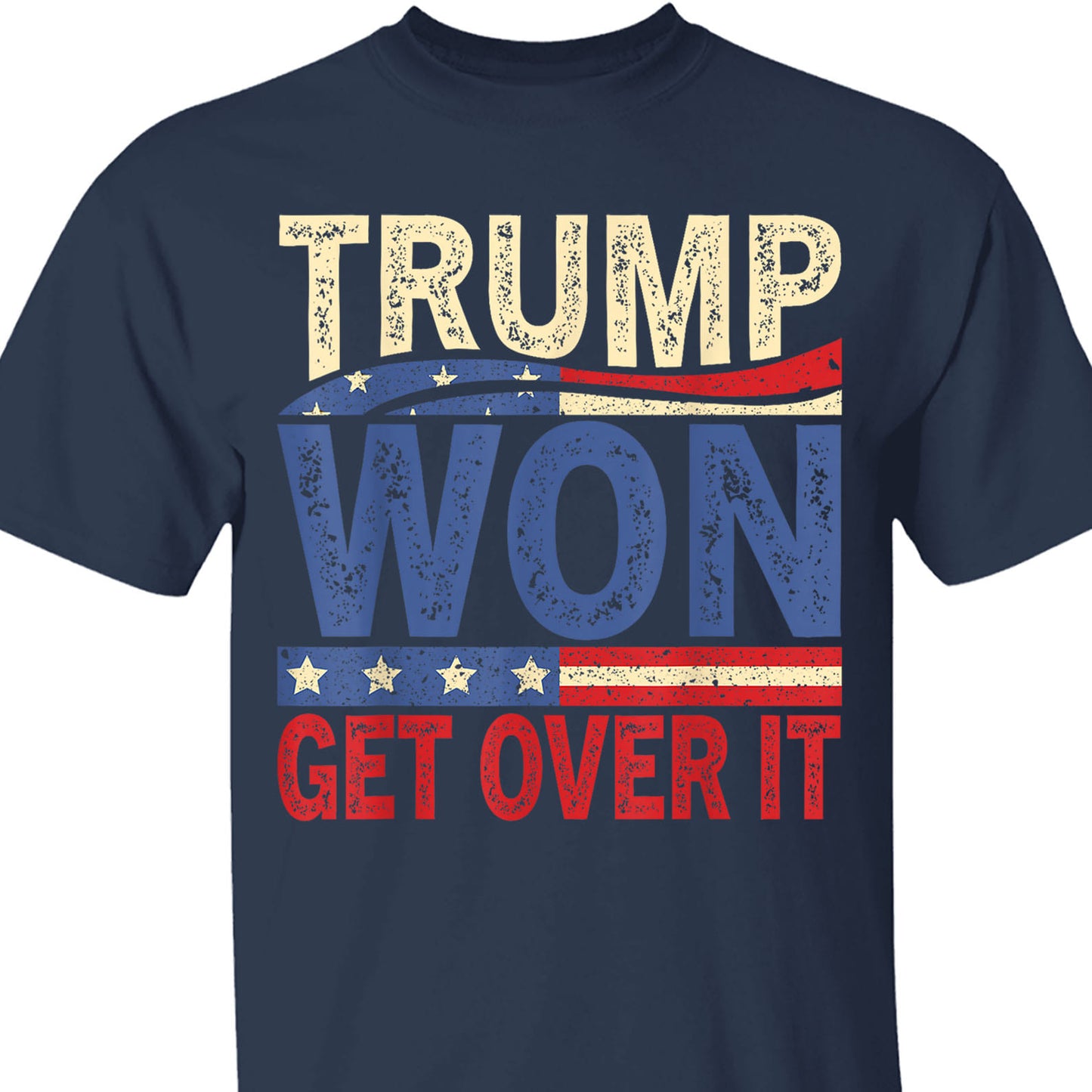 Trump Won Again Get Over It Shirt, Trump 2024 Shirt, Trump 47th President Shirt Dark T1718 - GOP