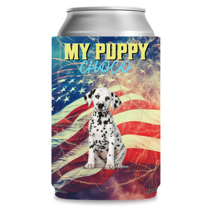 Personalized Retro Vintage Bootleg Can Cooler | Custom Pet Photo Can Holder | Gift for Family | Father's Day, Mother's Day Gift 682463