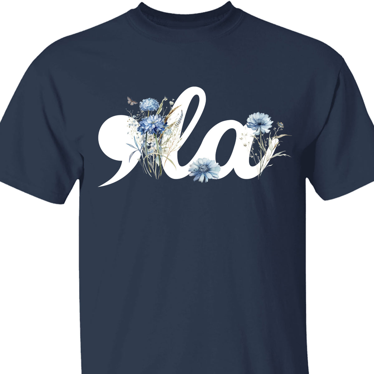 Floral Comma La Shirt | Kamala Harris Shirt | Democrat Shirt Dark T1582 - KH2