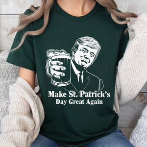 Donald Trump Make St Patrick's Day Great Again, St Patrick's Day Shirt, St. Patrick's Day Sweater, Irish Shirt 681867 - GOP