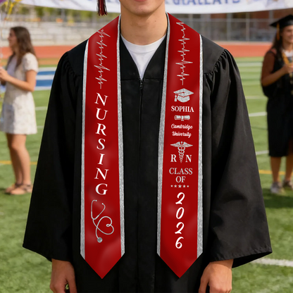 Personalized Nursing Stole | Class Of 2026 Stoles Sash | Graduation Gift, Senior Gift 684580