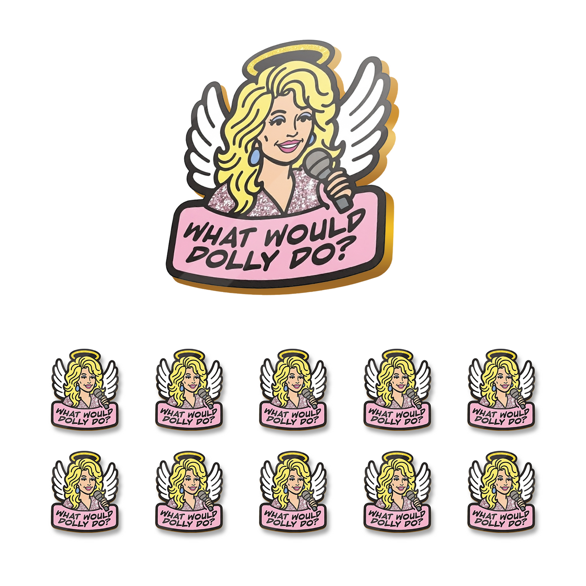 Dolly Parton Angel Lapel Pin, Country Music Memorial Pins, Dolly Parton Fan Gift 686145