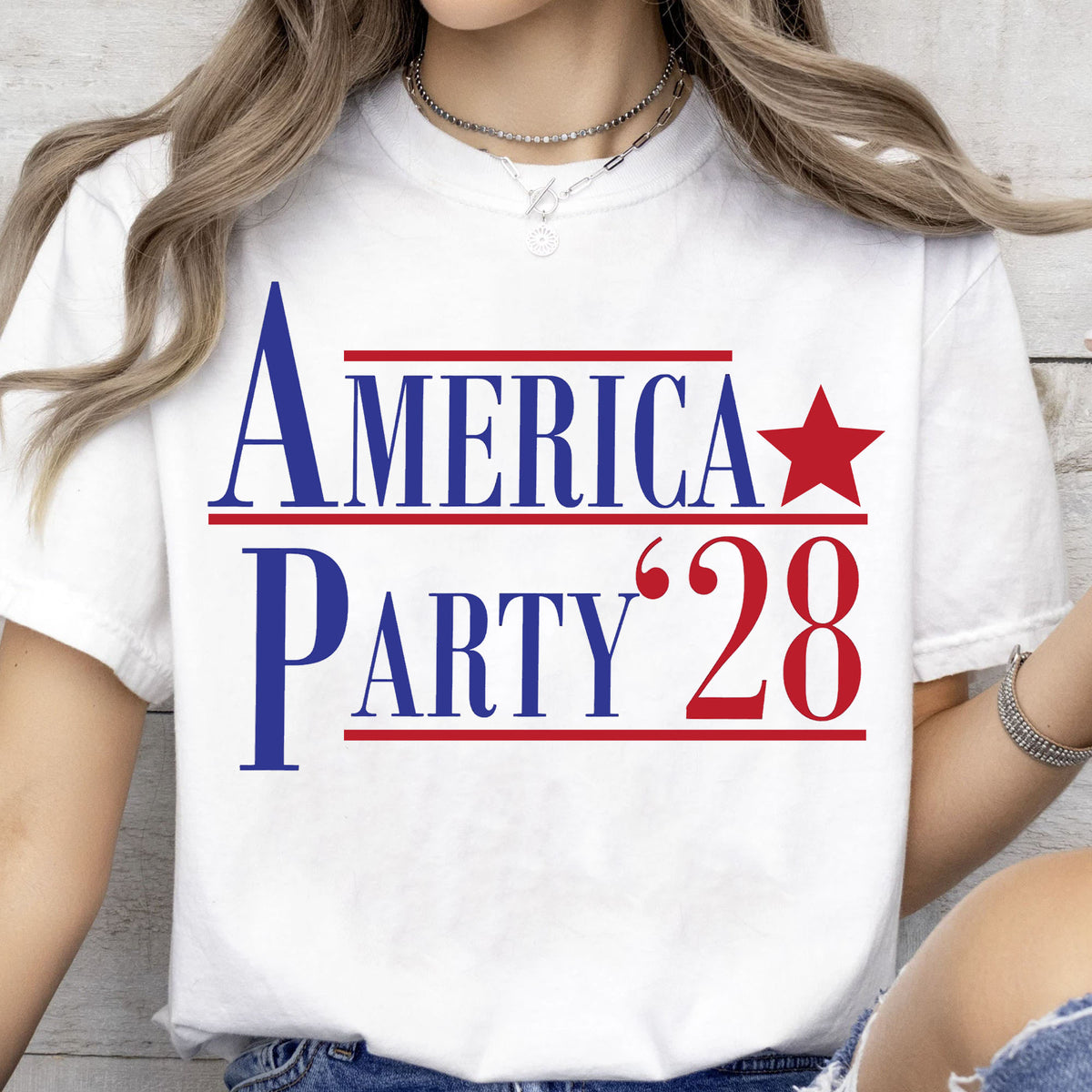America Party 2028 Shirt | Elon Musk New Anti Trump Anti MAGA Anti Democrat Shirt | Political Funny Satire USA T-Shirt 682584